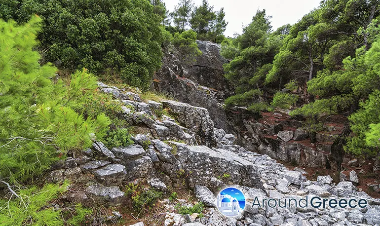 Abandoned Penteli marble quarry