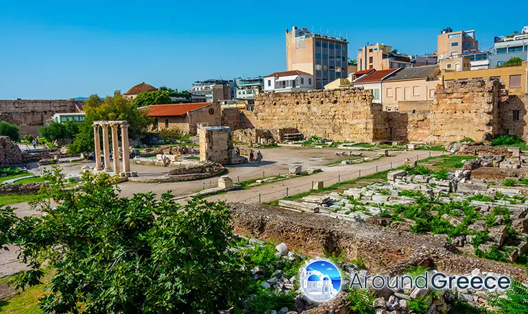 The Library of Hadrian in Athens
