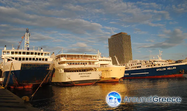 Ferry boats in Piraeus