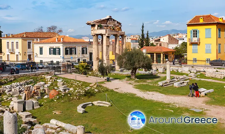 The Roman Agora in Plaka, Athens