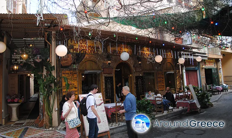 Psiri neighbourhood in Athens