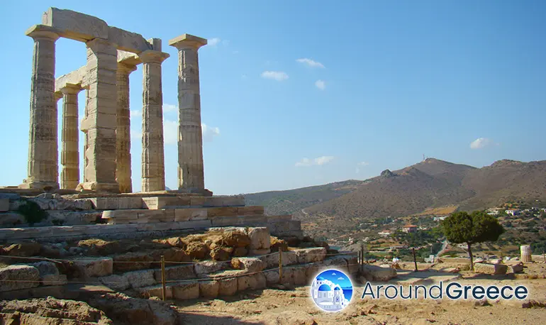 View of the ancient temple