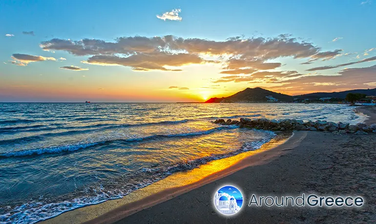 Sunset over Zakynthos