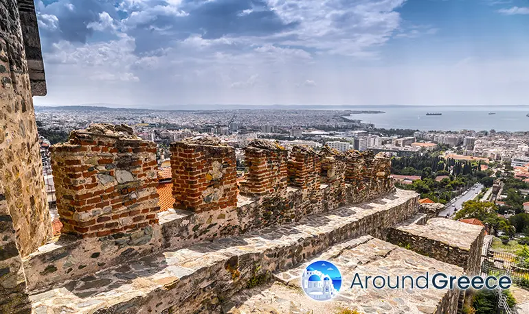 The Byzantine Walls of Ano Poli in Thessaloniki