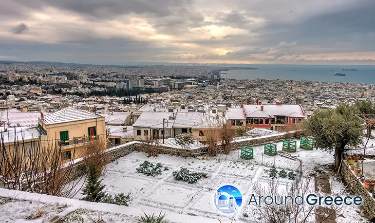 Wintertime in Thessaloniki Greece