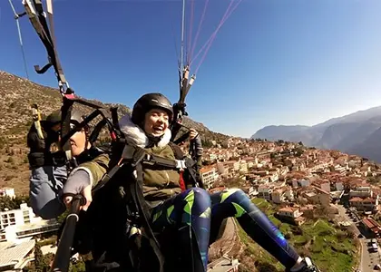 Tandem Paragliding Flight in Arachova