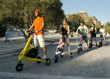 Acropolis Tour & Athens Highlights by Electric Trikke Bike