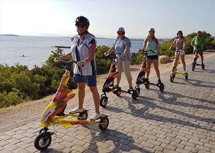 Athens Riviera Trikke Bike Tour & Vouliagmeni Lake