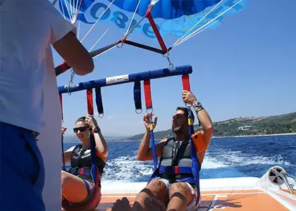 Parasailing in Chalkidiki
