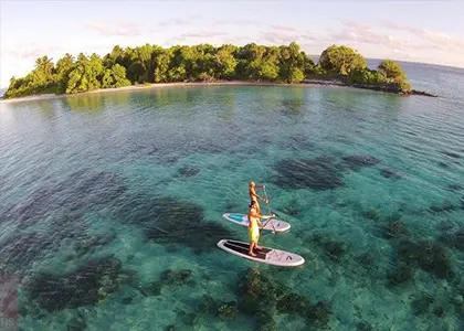 SUP at Dassia Beach in Corfu