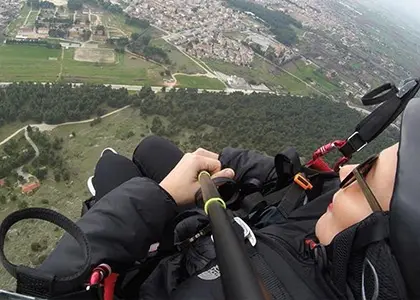 Tandem Paragliding Flight in Drama
