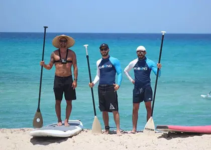 SUP Lesson at Messakti Beach in Ikaria