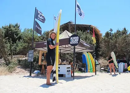 UP rental at Messakti Beach in Ikaria
