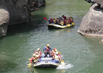 Rafting on the Aliakmonas River near Meteora