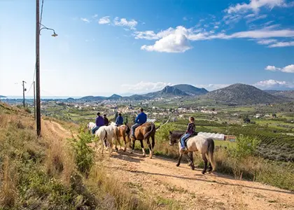 4 Day Hills and Sea Horseback Riding Holiday in Nafplion