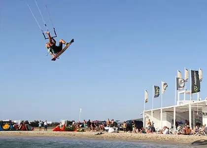 Kitesurfing Courses at Pounda Beach in Paros