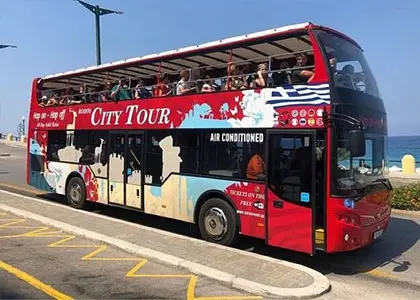 Hop On Hop Off Sightseeing Bus Tour of Rhodes