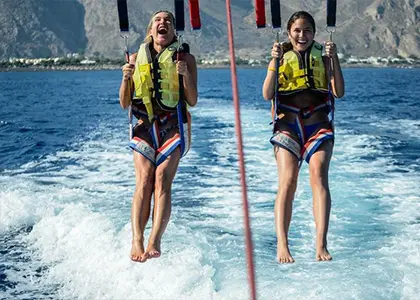 Parasailing Flight in Santorini