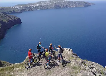 E-bike Island Tour of Santorini