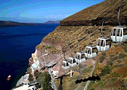 Walking Tour with Wine Tasting and Cable Car Ride in Fira Santorini