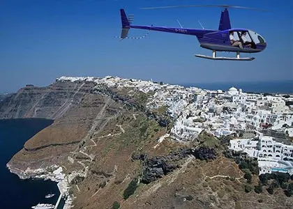 Helicopter Tour around Santorini