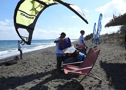Kitesurfing Lessons in Santorini