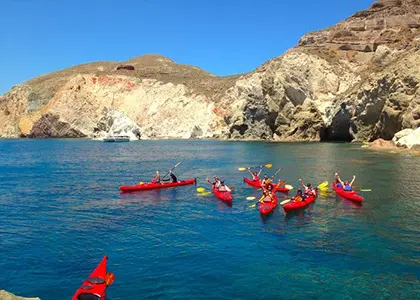 Sea Kayak Excursion in Santorini