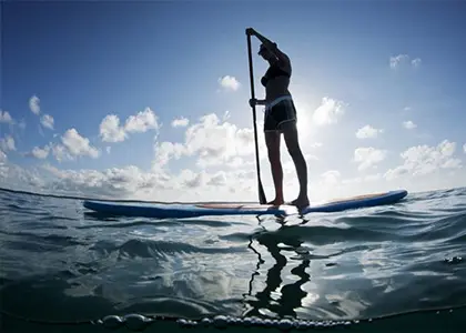 SUP Rental on Perivolos Beach in Santorini